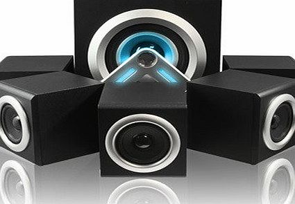 iChoose Limited 5.1 Bluetooth Surround Sound Speaker System for PC or Home Theatre / System Remote Control amp; Subwoofer / iCHOOSE