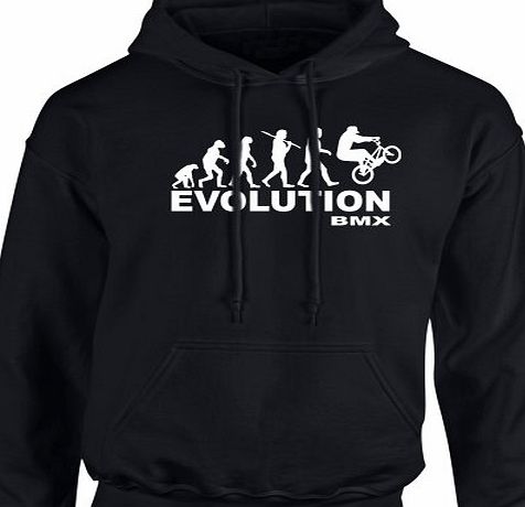 iClobber Bmx Evolution Mens Hoodie Hoody Wethepeople Sunday Mongoose Skyway Mags - Small Adult - Black