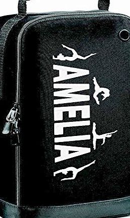 iClobber Gymnastics Gymnast Accessory Shoe Bag Personalised With Your Name or Club- Black