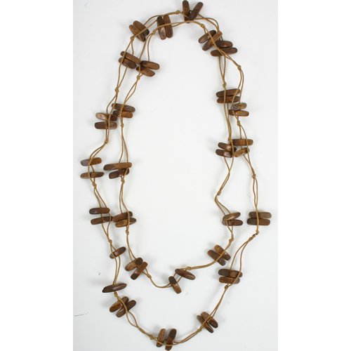 Ladies Icon Waist Rope Wood Necklace N/a