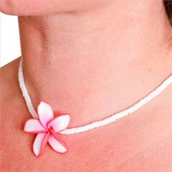 icon Shell Flower Necklace - Pink