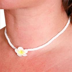 Icon Shell/Flower Necklace - Yellow