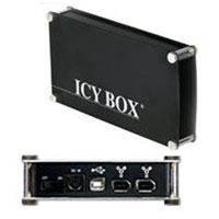 Icybox IB-351UE-B 3.5 IDE to USB 2 Firewire Black External Hard Drive Enclosure Case