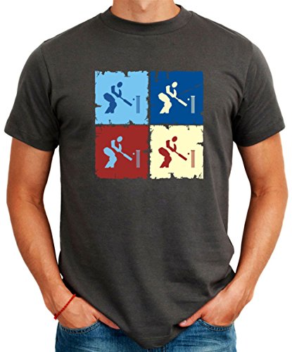 Idakoos EU Cricket Pop art Mens T-Shirt