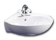 Space Corner Washbasin 1TH