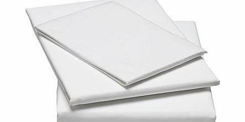Ideal Textiles Matching Bedrooms Polycotton Percale Fitted Bed Sheets Choice Of Colours amp; Sizes Single (91cm x 193cm) White