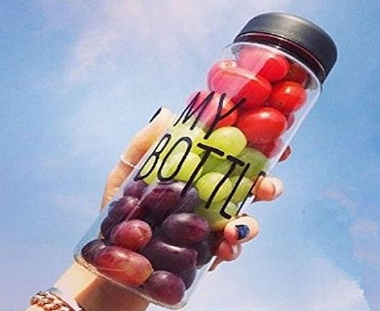 iDealhere 500ML Clear Drinks Fruit Juice Water Cup Today Special My Bottle Sport Travel Bottle Tumbler