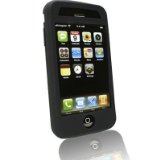 idealsUK BLACK SKIN CASE COVER and SCREEN PROTECTOR THE APPLE IPHONE 3G