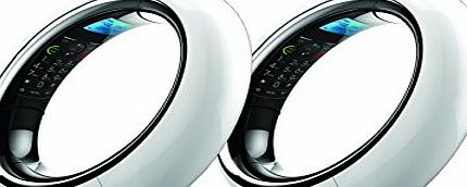 iDect  Eclipse Plus Dect Phone with Call Blocker - Twin, White