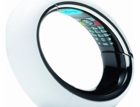 iDect  Eclipse Plus Single DECT Phone with Answer Machine - White/Black