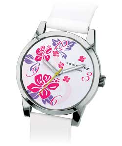 Ladies Flower Dial Watch