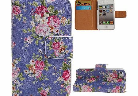 IFEDA PU Leather case for iPhone 4, Cases for iPhone 4s, Wallet Case for iPhone 4s, Flip Leather Case for iPhone 4s, PU Wallet Leather Carrying Case Cover With Credit ID Card Slots Holder/ Money Pockets For
