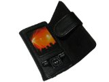 iGadgitz Black Genuine Leather Case Cover for Sony Walkman Bluetooth NWZ-A826 NWZA826 NWZ-A828 NWZA828 NWZ-A8