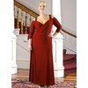 JEWELLED STRAP GOWN DEEP RED