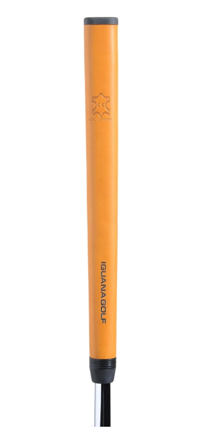 Iguana Golf Tour Leather Putter Grip Orange