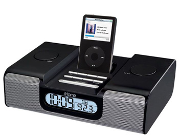 iHome Audio Clock Radio for iPod - iH5B - Black