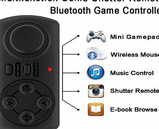 iitrust MB-852 Mini Portable Multifunctional Bluetooth Game Controller Shutter remote for Mobile Phones, Tablets, Self-Timer,TV Remote Control, PC Remote Control, 3D Game Controller, Compatible with A