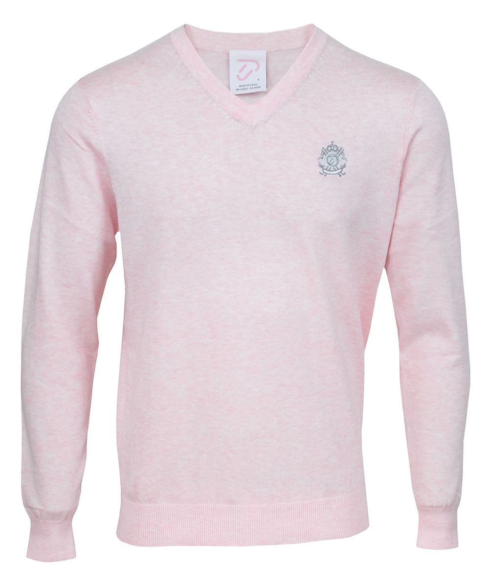 IJP Design Ian Poulter IJP Design Classic V-Neck Sweater Pink