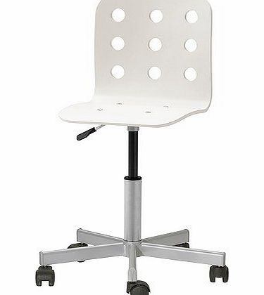 Ikea  JULES - Junior desk chair, white, silver-colour