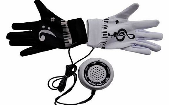 Generic Electronic Hand Piano Gloves Exercise Instrument Keyboard Musical Game