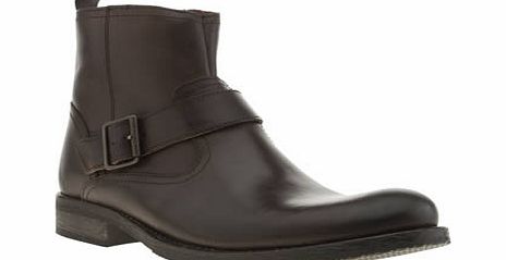 Ikon Brown Officer Strap Boot Boots