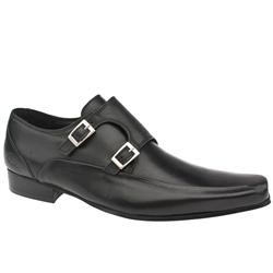 Ikon Male Lam Monk Shoe Leather Upper in Black