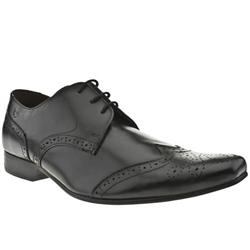 Ikon Male Spencer Wing Brogue Leather Upper in Black, Tan