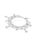 Ileana Creations Flower Swarovski Crystal Drops Bracelet