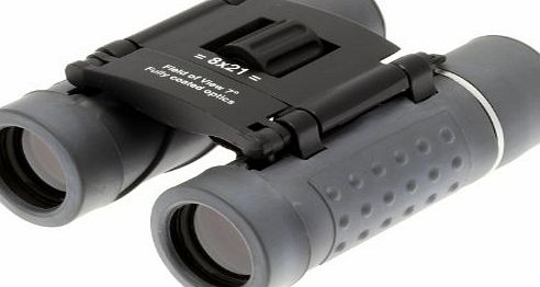 Illusion Binoculars Folding pocket size Clear Vision 8x21 Compact DCF 8x magnification. Quality optics. 10 Year warranty. Fully coated anti glare lenses. Ideal for Concerts, arena shows festivals feild sports 