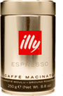 Illy Espresso Caffe Macinato Dark Ground Roasted Coffee (250g)