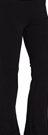 iLoveSIA Womens Bootleg Pant Casual Workout UK Size L 28.5inch Inseam Black