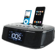 Imm173 clock radio with dual iPod/iPhone dock