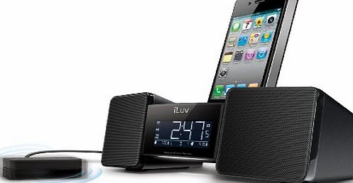 iLuv Vibro II Speaker and Docking Station with Bed Shaker and Dual Alarm Clock for Apple iPhone 3/4/4S an