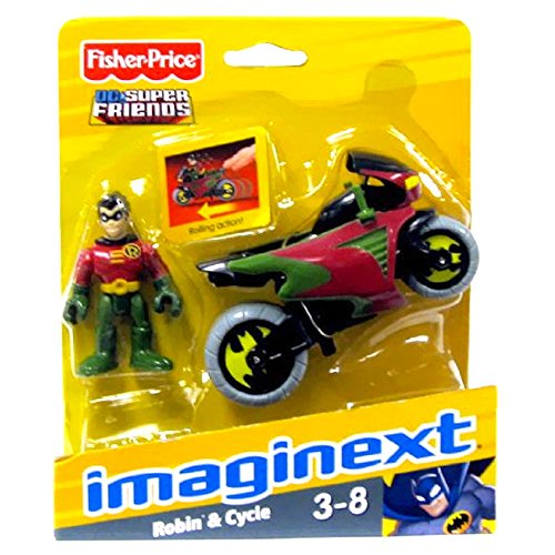 Imaginext DC Super Friends Robin & Cycle Figure Set