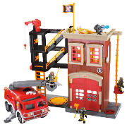 Fire Engine & Station Set