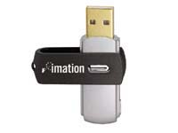 IMATION 2GB USB flash drive, with swivel design