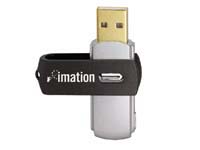 IMATION 2GB USB flash drive, with swivel design