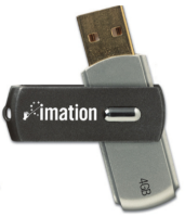 Imation USB 2.0 Swivel Flash Drive - 4 GB