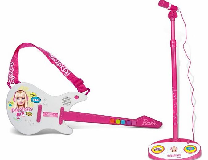 IMC TOYS Barbie - Electric guitar   microphone with stand