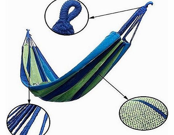 Garden Canvas Hammock Outdoor Camping Portable Travel Beach Fabric Swing Bed
