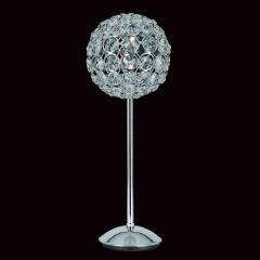 Impex Lighting Globe Strass Crystal and Chrome Table Lamp