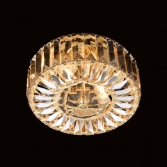 Impex Lighting Ritz Gold and Crystal Ceiling Light