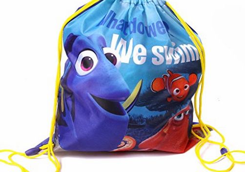 IMTD - Im Totally Different IMTD Boys Girls Finding Dory Nemo Merlin The Movie Drawstring Enviromental Bag School PE Swimming Holiday Bag Finding Dory