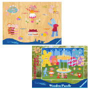 Wooden Playtray & Puzzle Set