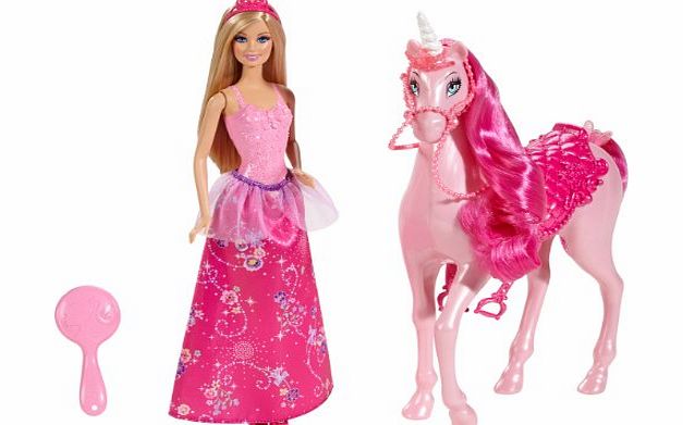 Inconnu Barbie Princess Doll and Regal Unicorn