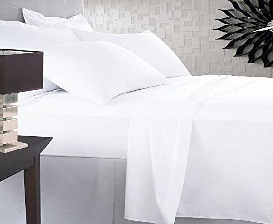 IndiazTrends - Handmade Linens and Ruffle Bedding Duvet Quilt Cover Set 3PC UK Super King Size White 1000TC Egyptian Cotton Bedding (1 Duvet Quilt Cover and 2 Pillow Shams)