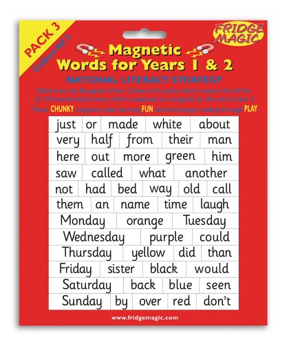 National Literacy Magnetic Words for Years 1&2 PACK 3 Key Stage 1