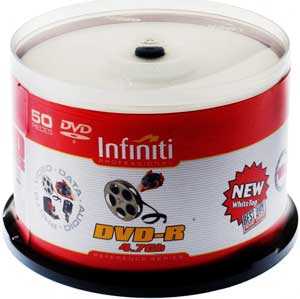 DVD-R Professional 16x (speed) - White Top - 50 Spindle Pack - MEGA PRICE!