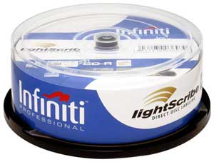 LightScribe CD-R (52x Speed) 700mb 25 Pack Spindle
