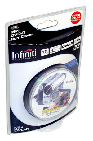 MINI DVD-R Professional 4x (speed) - 1.4GB - 10 Spindle Pack